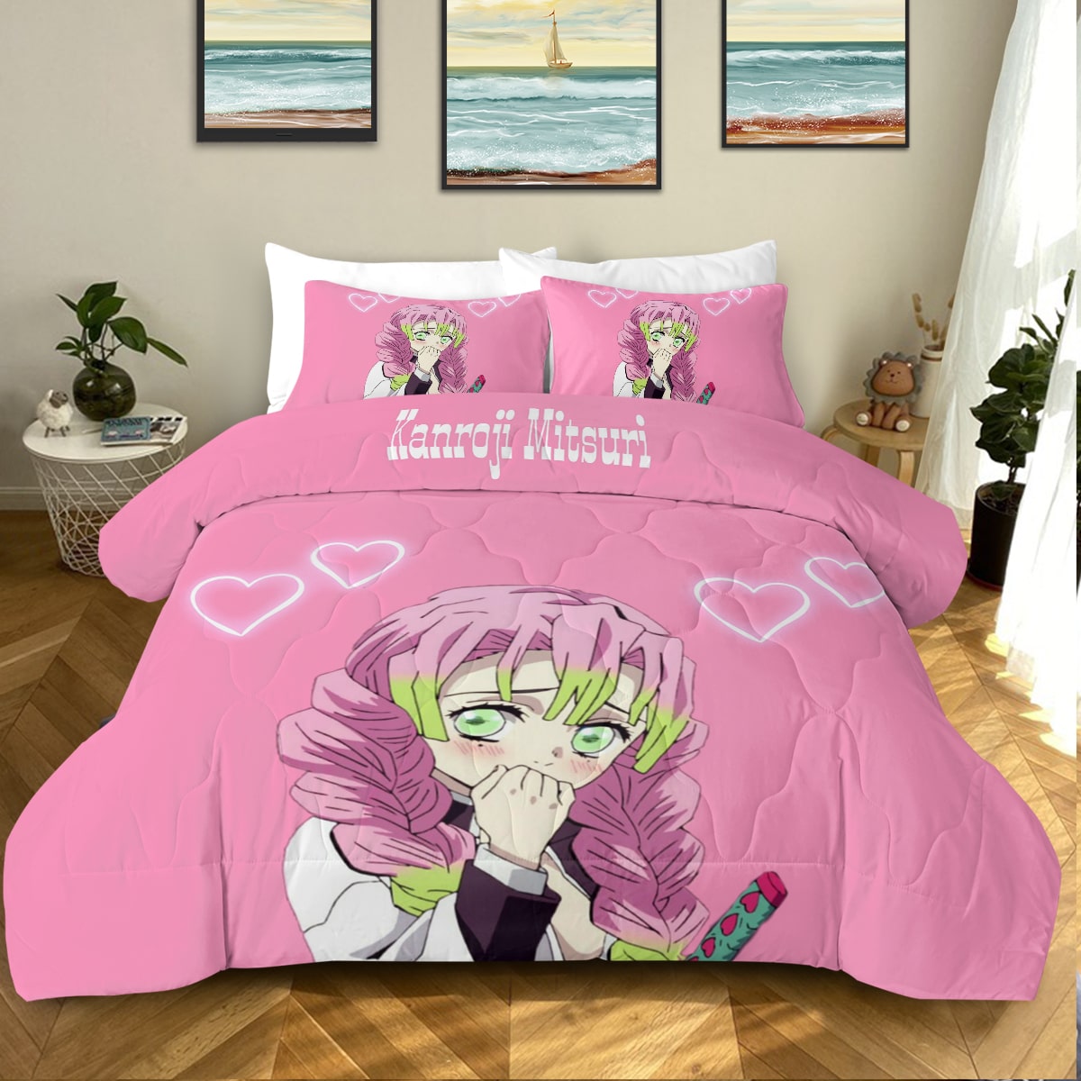 Love Pillar Kawaii Comforter Set