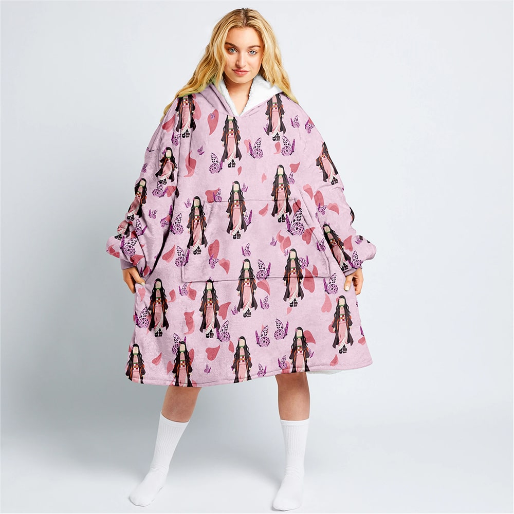 Kawaii Half Demon Blanket Hoodie