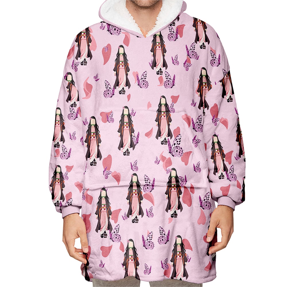 Kawaii Half Demon Blanket Hoodie