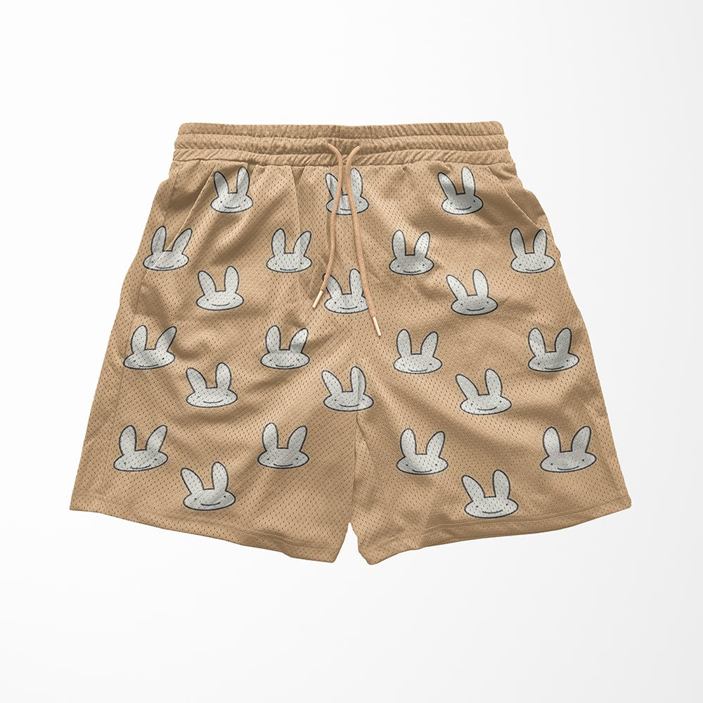 Bunny Pajama Pattern Mesh shorts