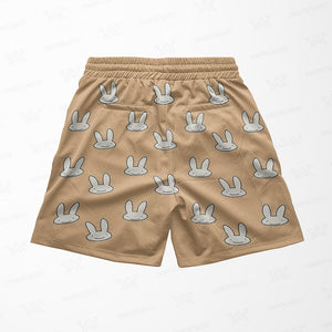 Bunny Pajama Pattern Mesh shorts