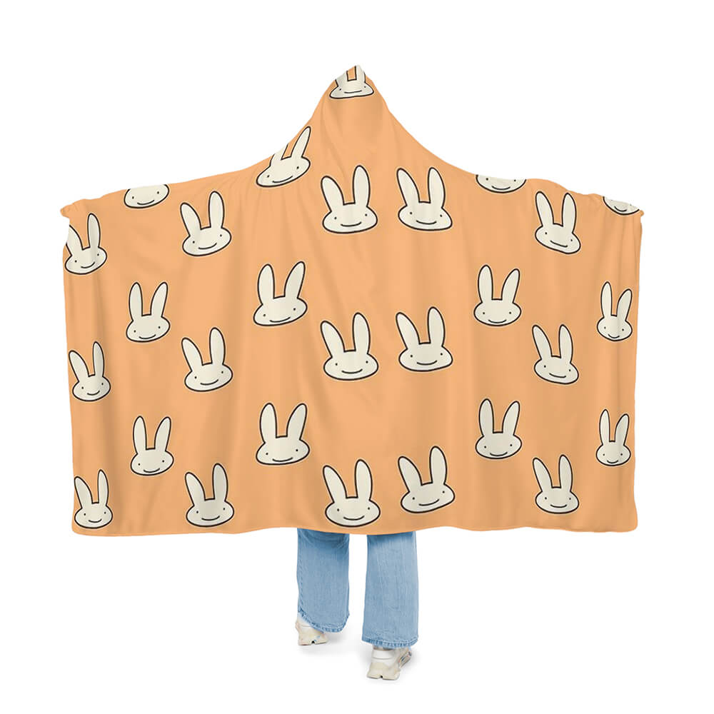 Ryuko Cute Bunny Pattern Snuggle Blanket