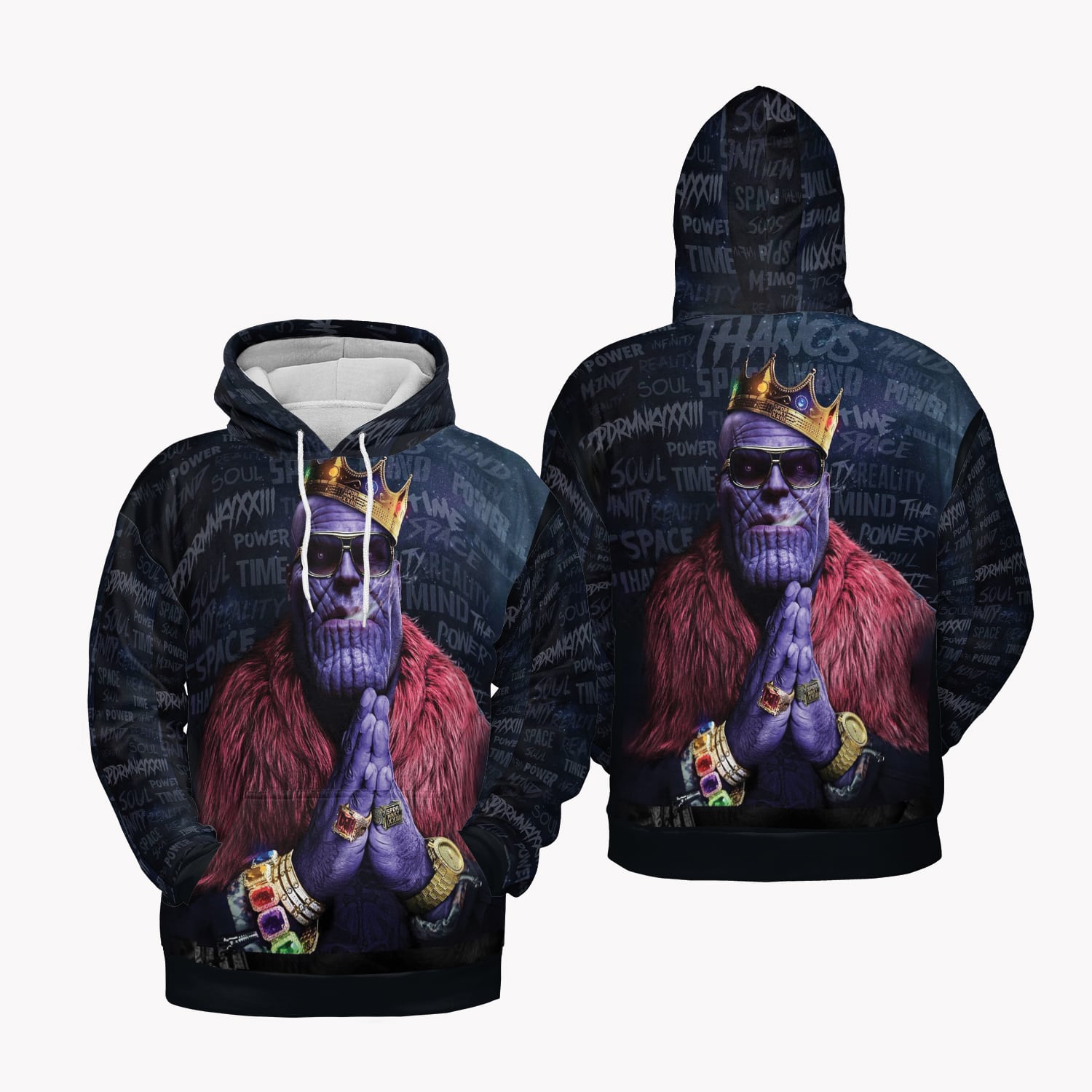 King Thanos Rap Style Hip Hop Thanos Infinity War Thanos Hoodie