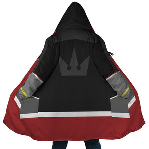 Kingdom of Hearts Sora Fleece Hooded Cloak Coat