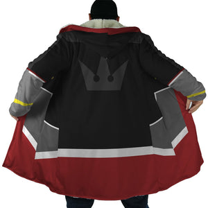 Kingdom of Hearts Sora Fleece Hooded Cloak Coat