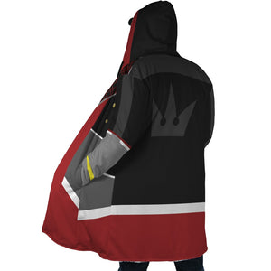 Kingdom of Hearts Sora Fleece Hooded Cloak Coat