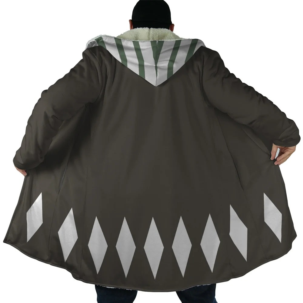 Bleach 12th Division Captain Hooded Cloak Coat