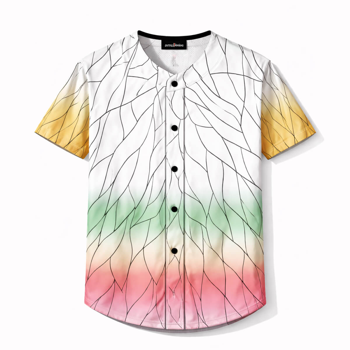 Insect Pillar Pattern Baseball Jersey