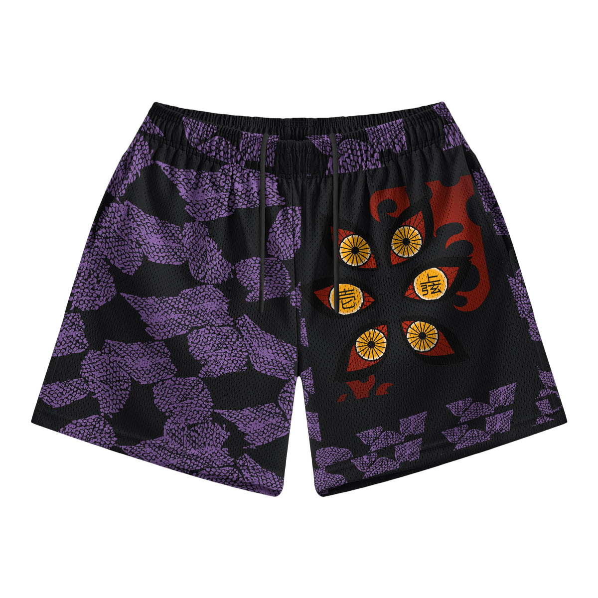 Upper Rank Eyes Overlap Demon Mesh shorts