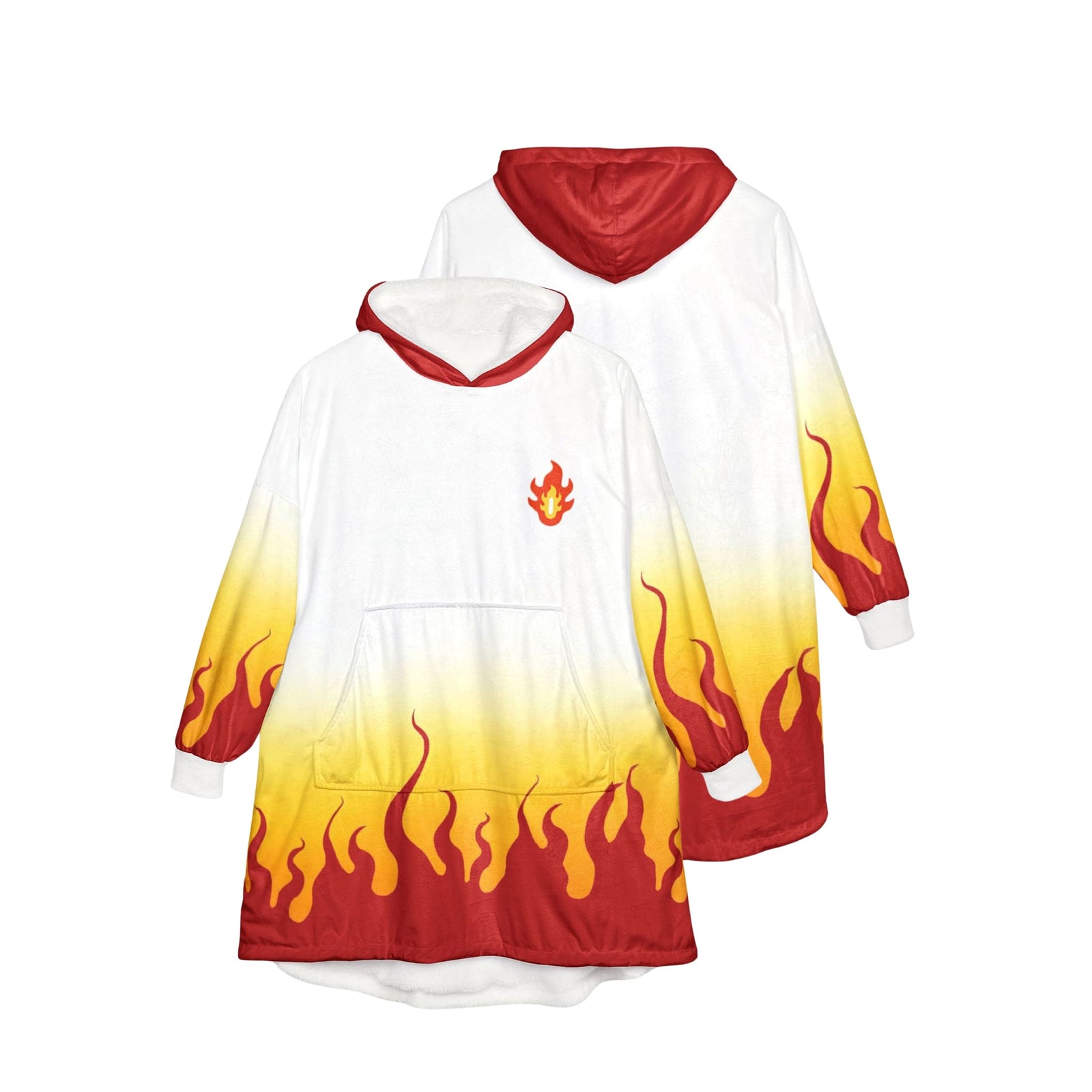 Flame Breath Slayer Oversized Blanket Hoodie