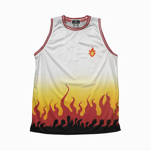 Flame Pillar Demon Corp Pattern Basketball Jersey