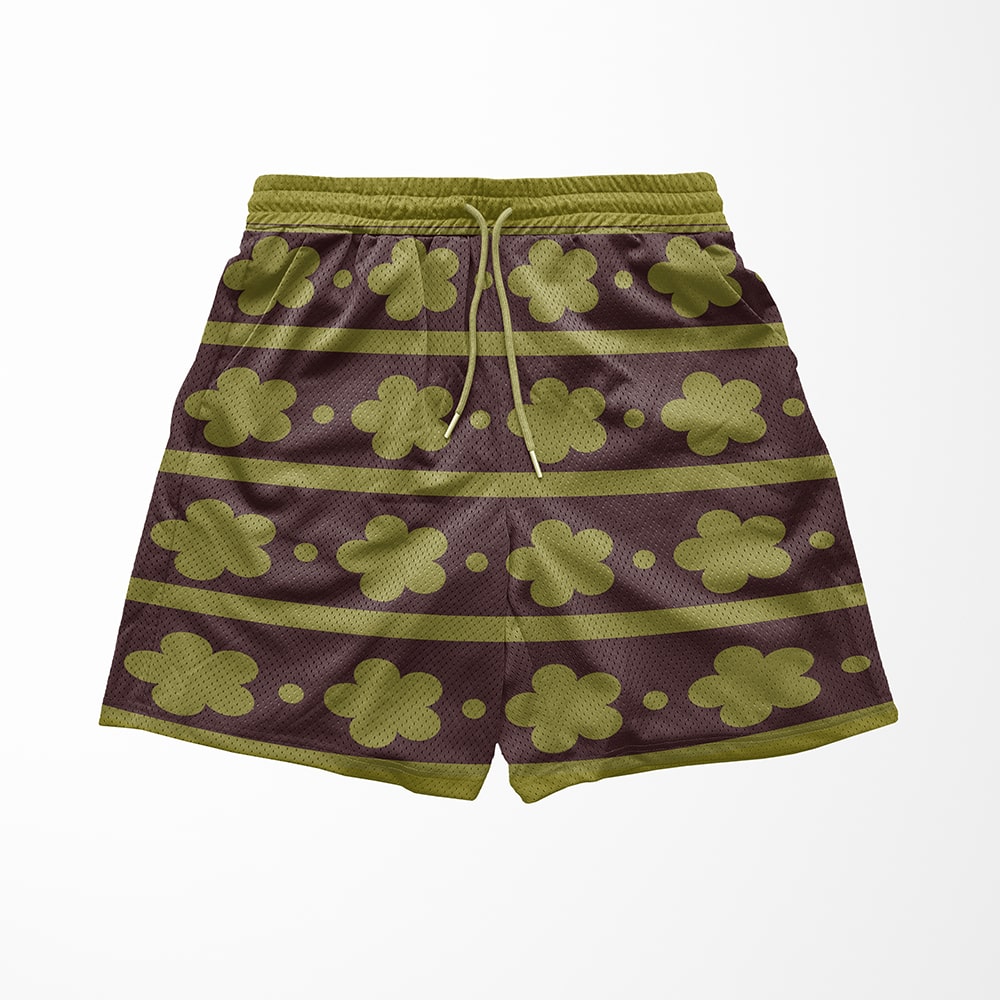 Law Wano Pattern OP Mesh shorts