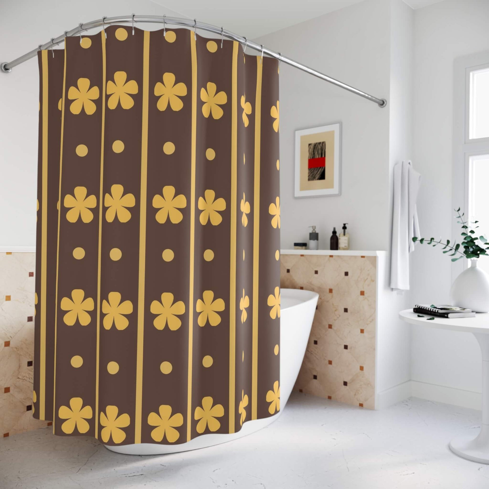 Law Wano Pattern OP Shower Curtains