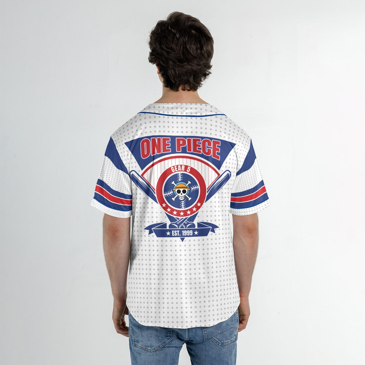 Gear 5 Luffy Clouds Baseball Jersey