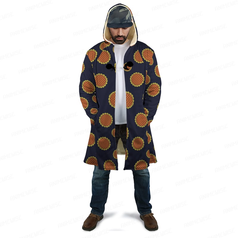 Luffy Dressrosa Sunshine Island Hooded Cloak Coat