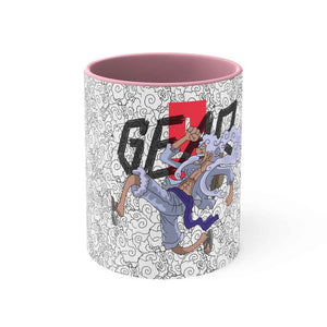 Luffy Gear 5 Pattern Accent Coffee Mug