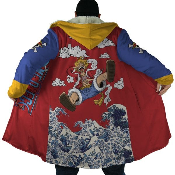 Luffy Gear 5 Waves of Kangava Hooded Cloak Coat