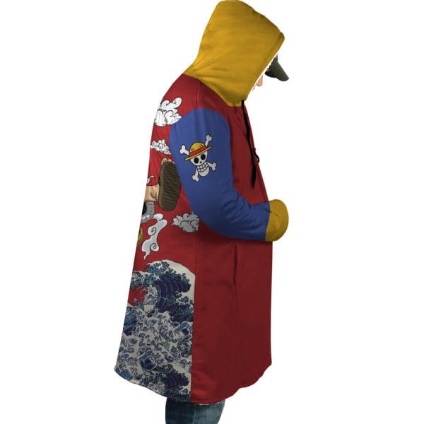 Luffy Gear 5 Waves of Kangava Hooded Cloak Coat