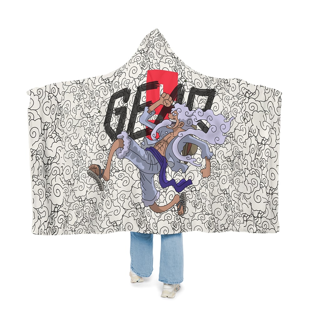 Luffy Gear 5 Pattern Snuggle Blanket