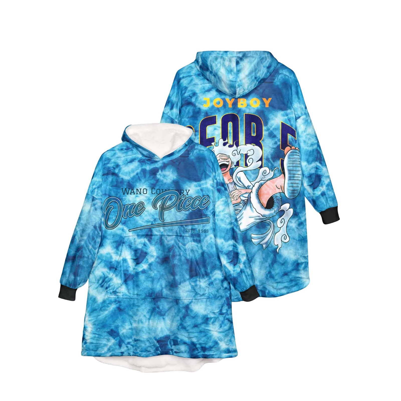 Gear 5 Tie Dye Oversized Blanket Hoodie