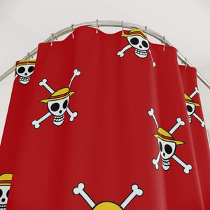 Straw Hat Jolly Roger OP Shower Curtains