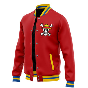 Luffy Anniversary Jolly Roger Edition Baseball Jacket