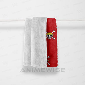 Straw Hat Luffy OP Pirates Emblem Blanket