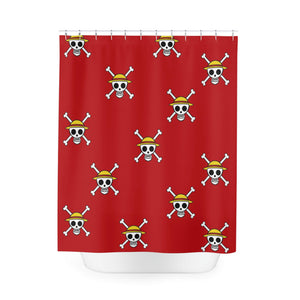 Straw Hat Jolly Roger OP Shower Curtains