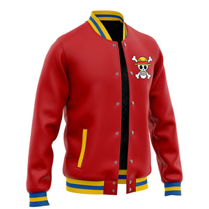 Luffy Anniversary Jolly Roger Edition Baseball Jacket