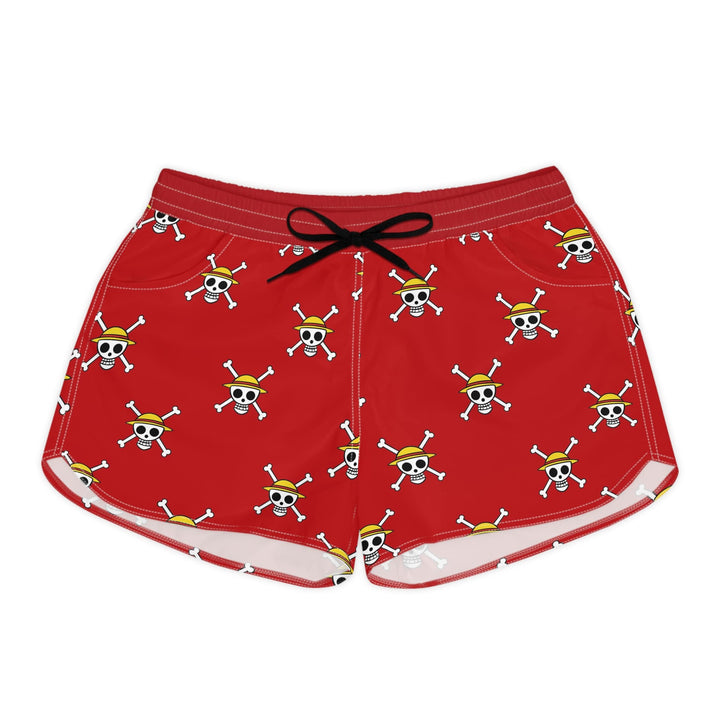 Luffy Straw Hat Jolly Roger Women's Athletic Shorts