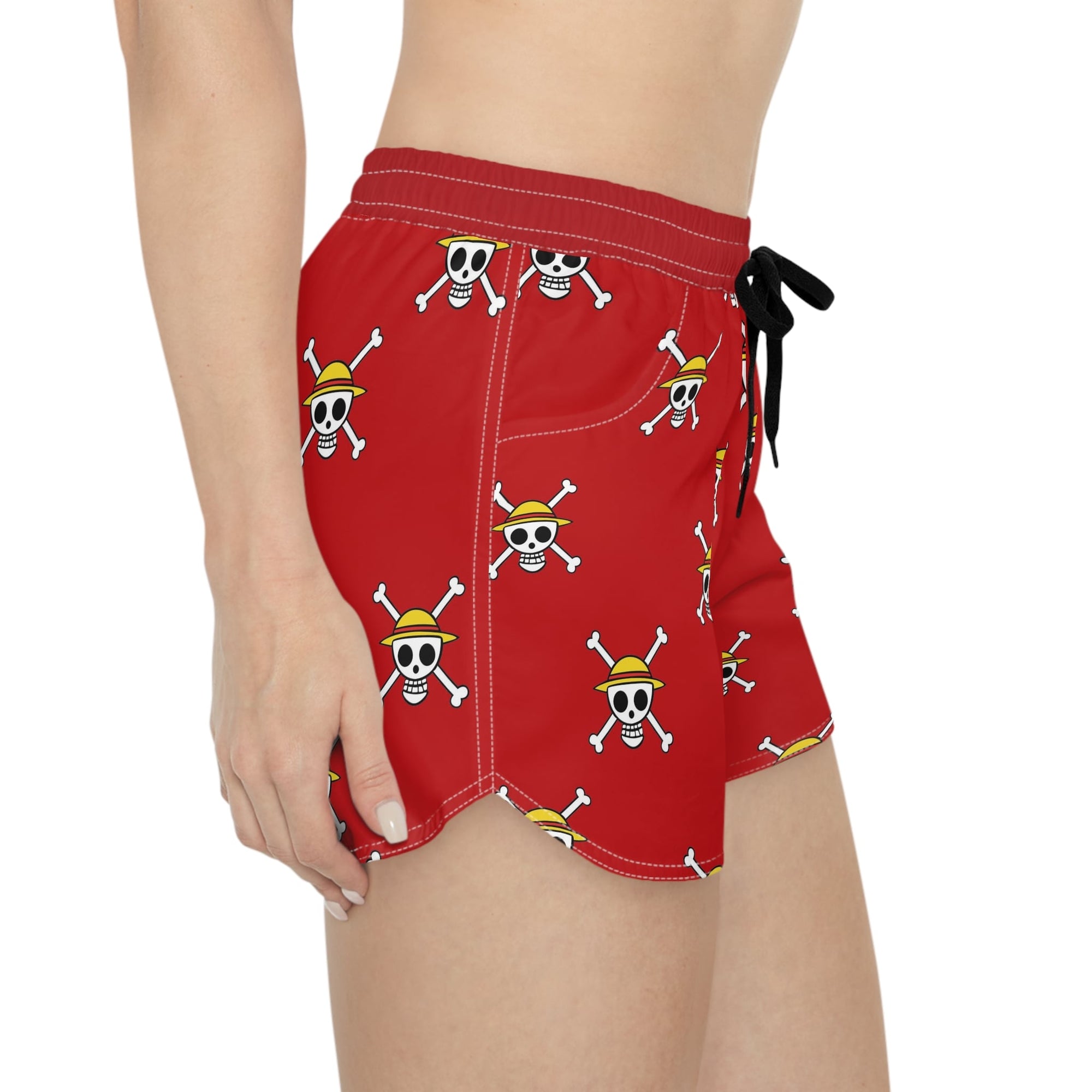 Luffy Straw Hat Jolly Roger Women's Athletic Shorts