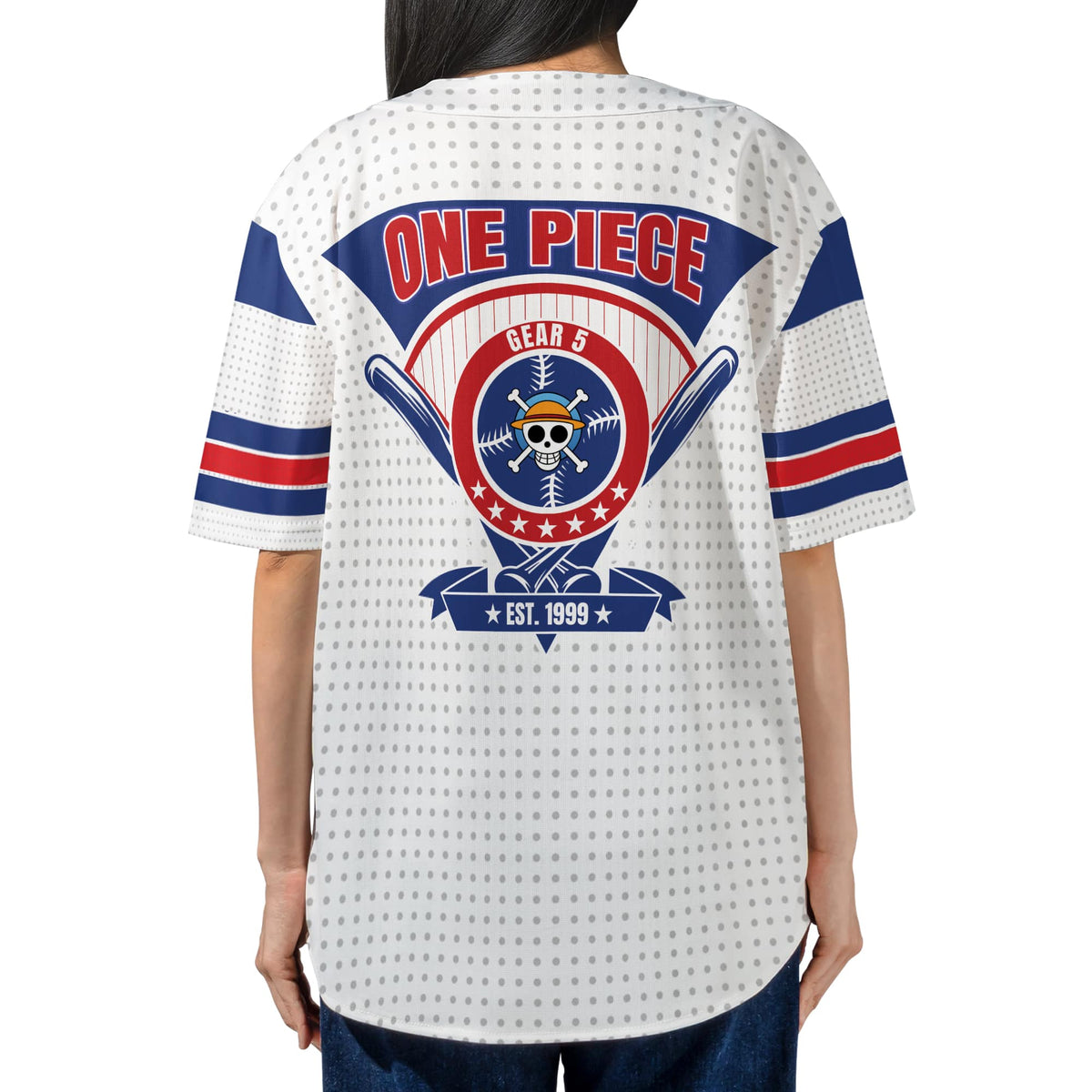 Gear 5 Luffy Clouds Baseball Jersey
