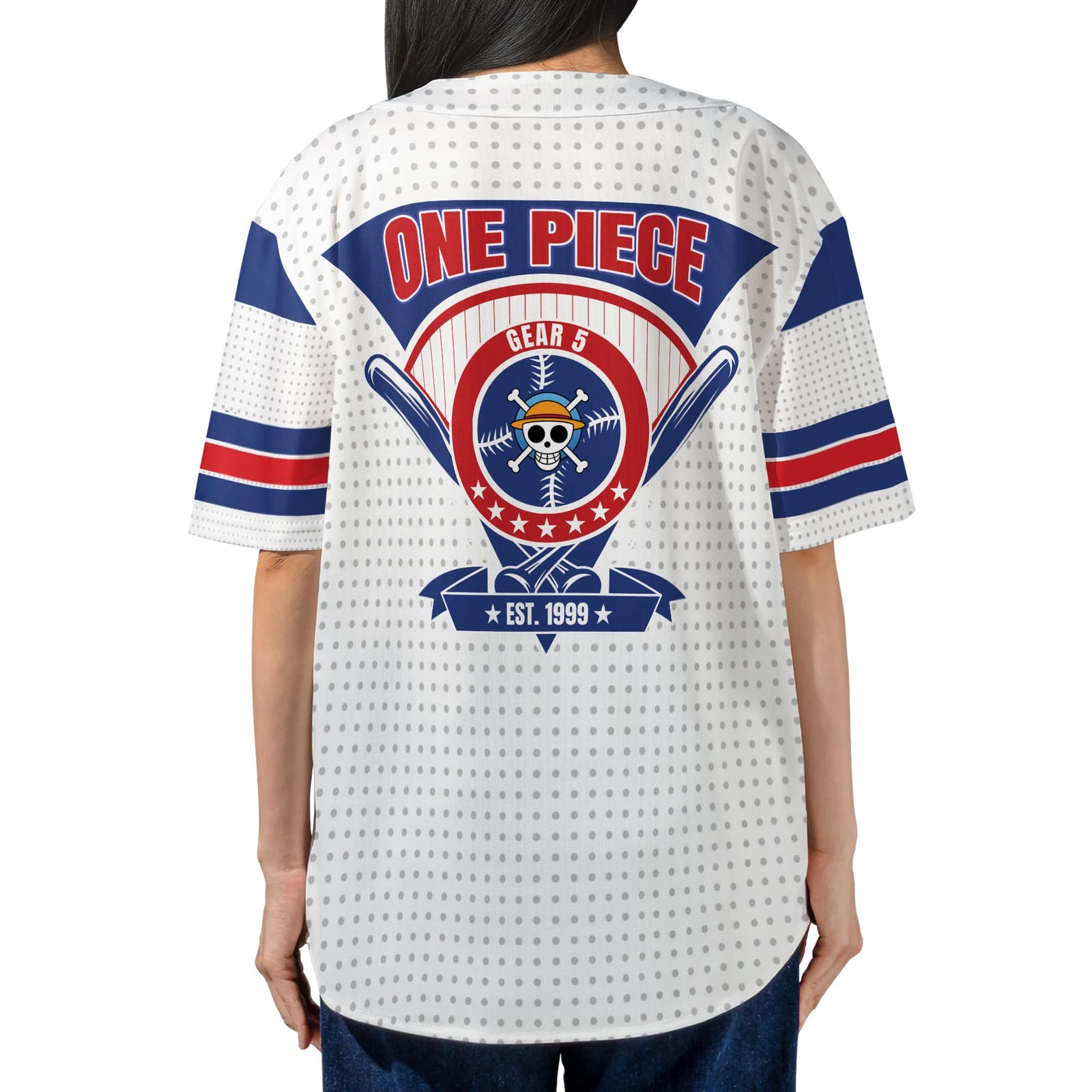 Gear 5 Luffy Clouds Baseball Jersey