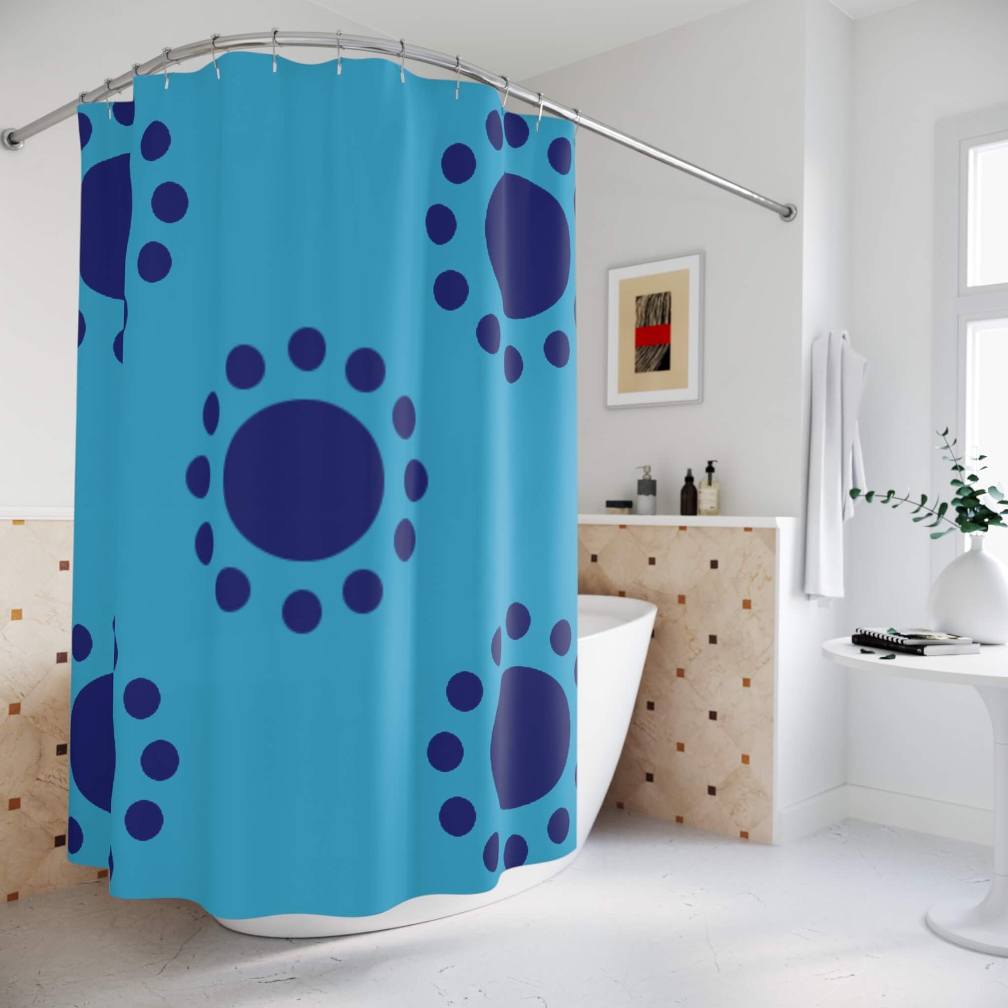 Luffy Pirate Wano Sumarai Arc OP Shower Curtains