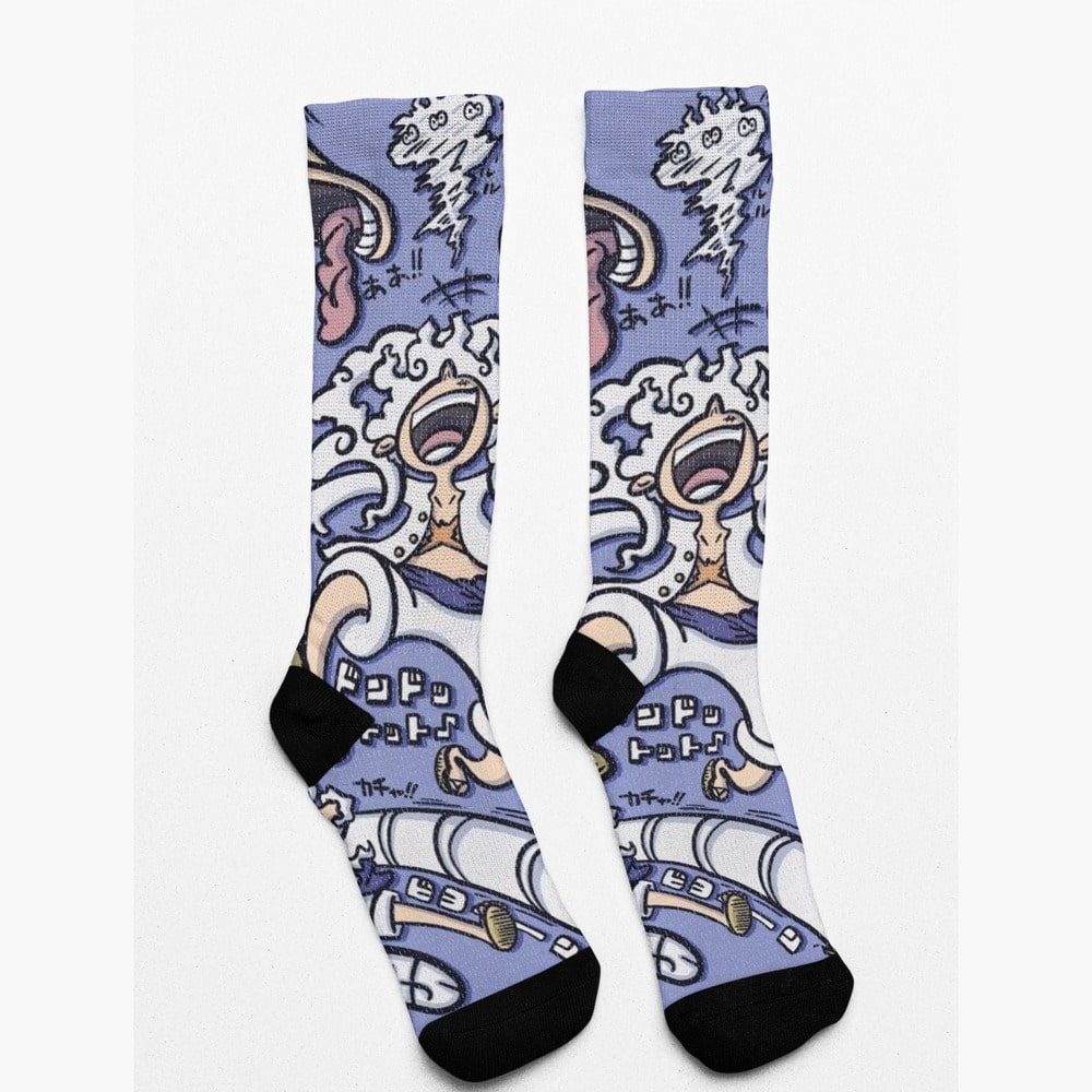 Luffy Sun God OP Socks