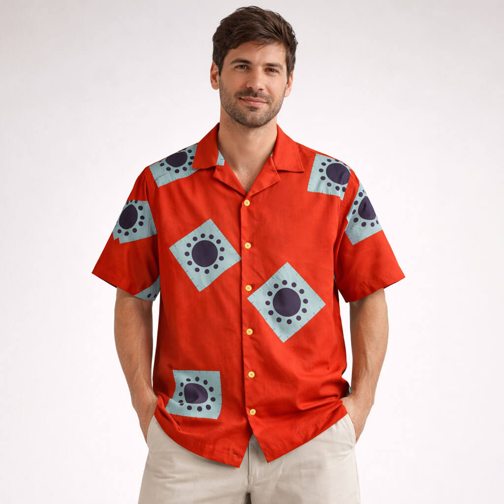 Luffy Wano Samurai Hawaiian Shirt