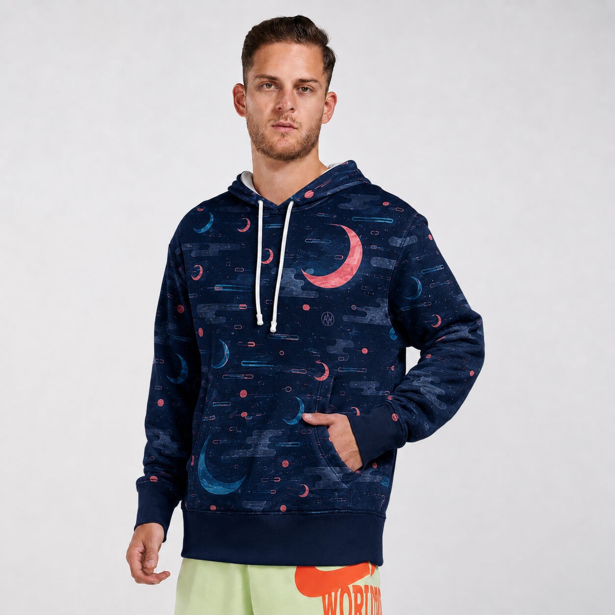 Lunar Drift Graphic Hoodie