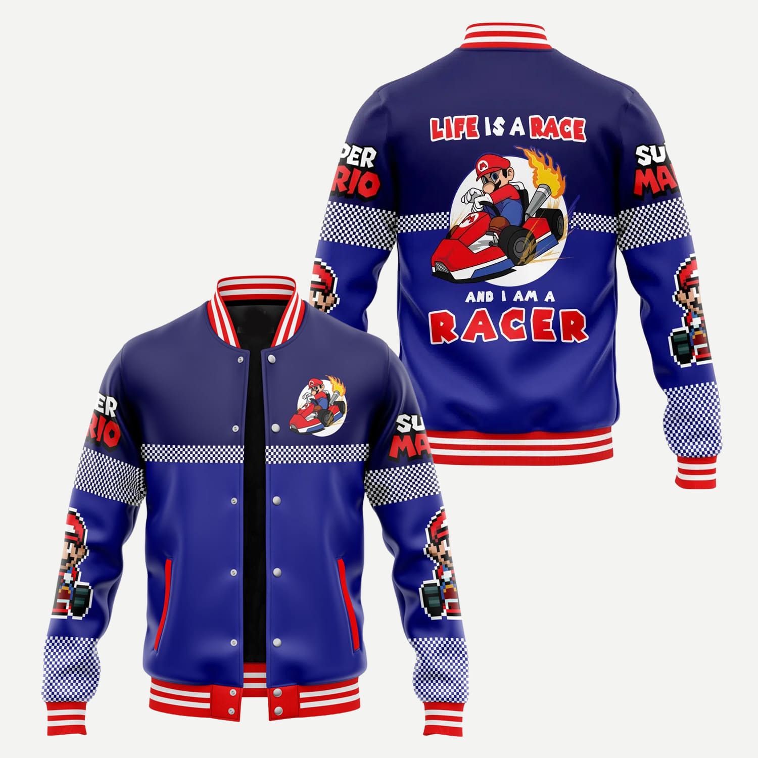 Mario Kart Varsity Jacket