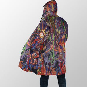 All Comic Hooded Cloak Coat