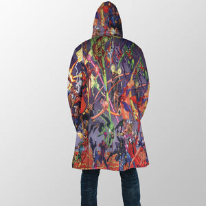 All Comic Hooded Cloak Coat