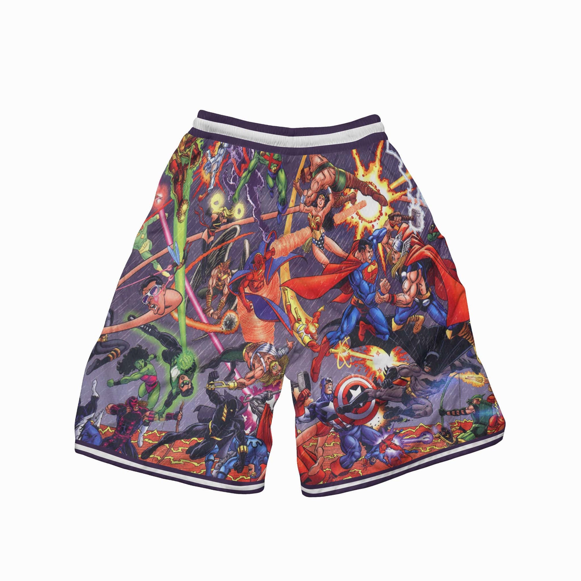 All Comic Fight Basketball Shorts