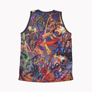 All Comic Fight Basketball Jersey Tank Top