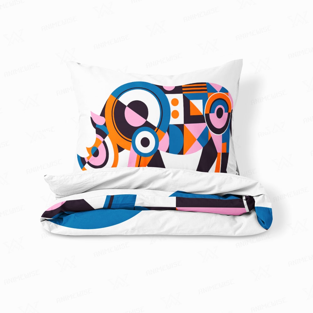 Mecha Rhino Art Duvet Cover Bedding