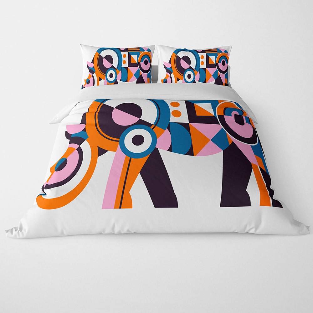 Mecha Rhino Art Duvet Cover Bedding