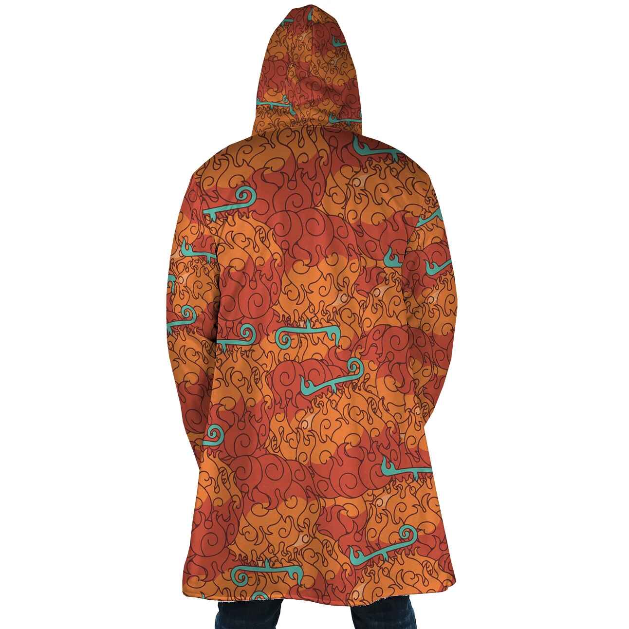 Mera Mera Devil Fruit Hooded Cloak Coat