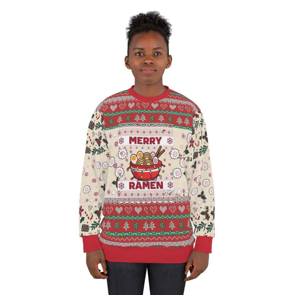 Merry Ramen Ugly Christmas Sweater