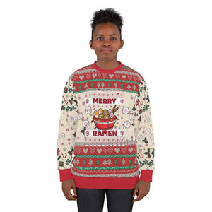 Merry Ramen Ugly Christmas Sweater