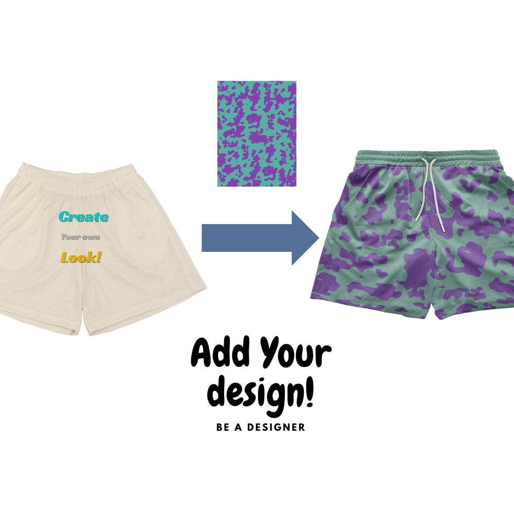 Create You Own Personalized Custom Mesh shorts