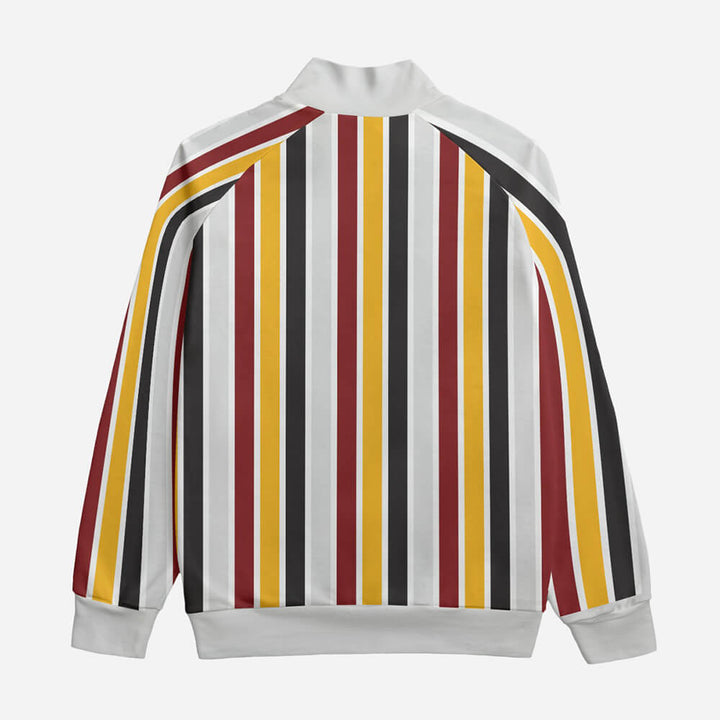 Mickey Stripe Luxury Print Collar Up Jacket