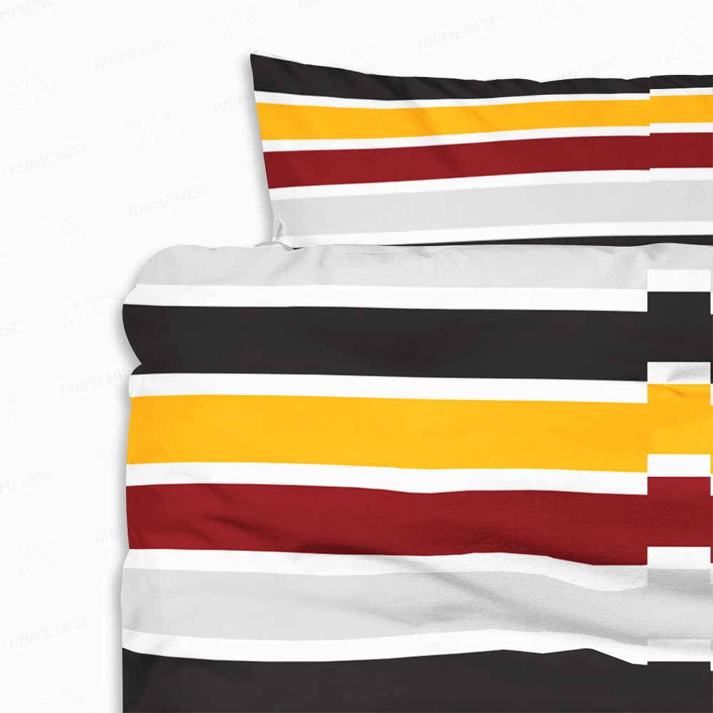 Mickey Stripe Luxury Print Comforter Set Bedding